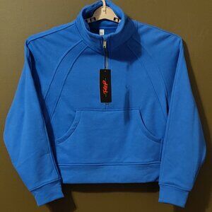 The Gym People 1/2 Zip Stand Collar Crop Sweatshirt XL NEW WITH TAGS